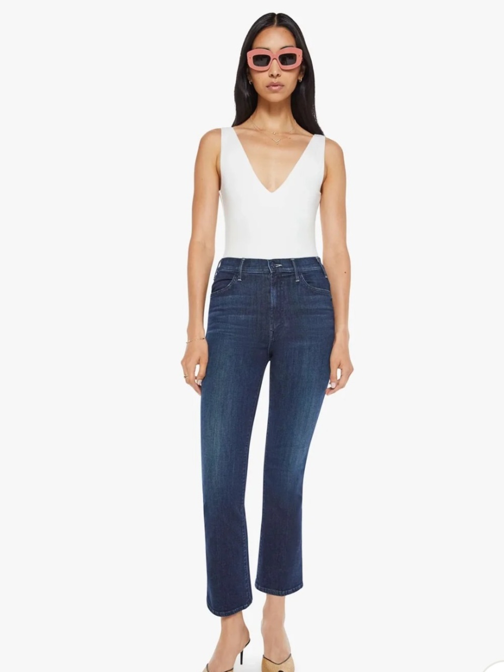 MOTHER The Hustler Ankle Jeans Corner Piece
